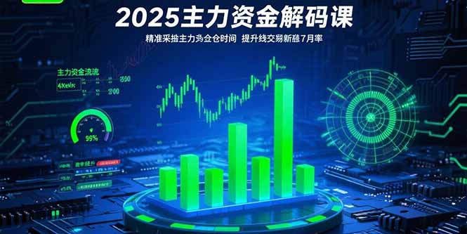 （15511期）2025主力资金解码课：精准捕捉主力建仓时机，提升短线交易胜率(更新7月)-观竹阁