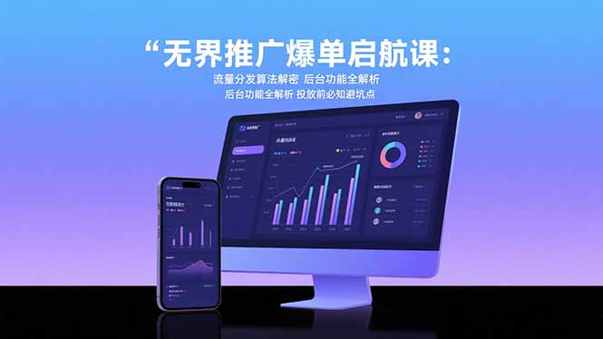 （15567期）无界推广爆单启航课：流量分发算法解密 后台功能全解析 投放前必知避坑点-观竹阁