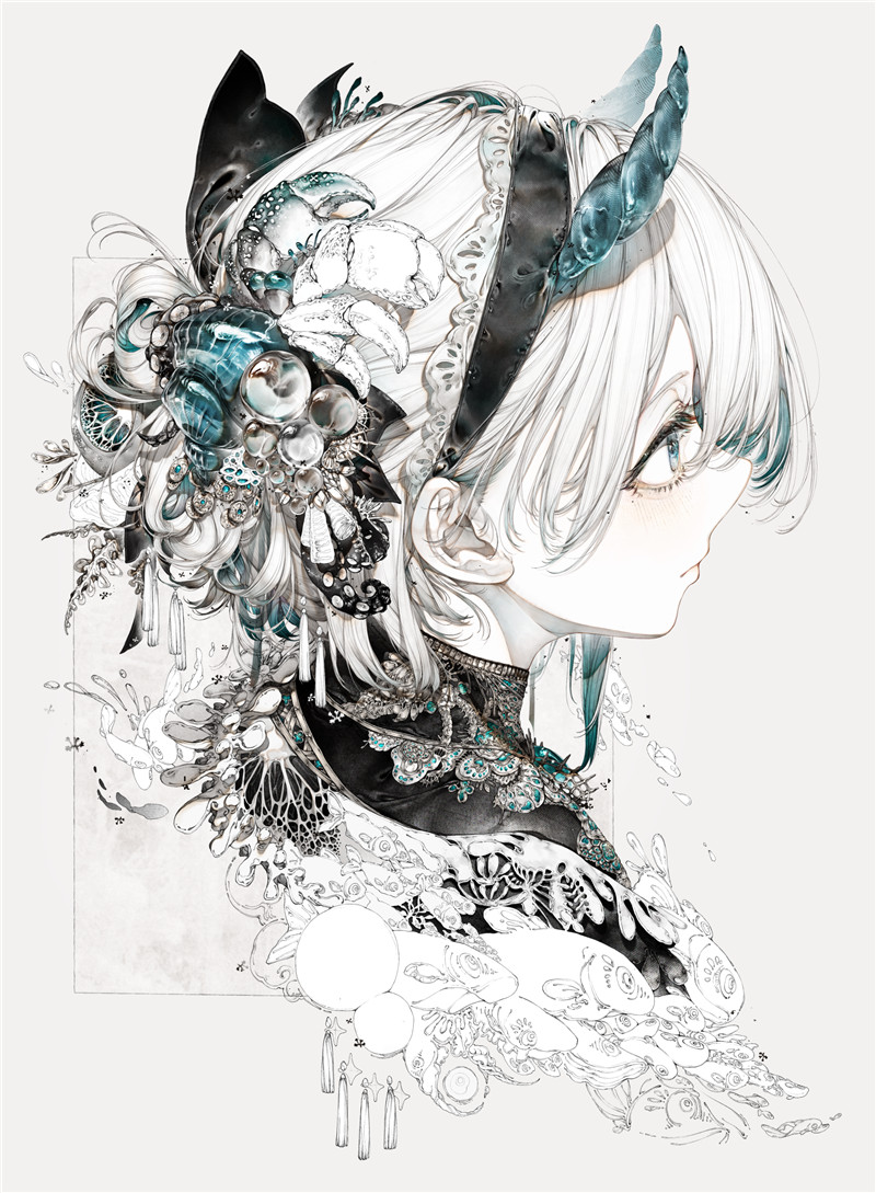 图片[2]-动漫二次元白发少女主题壁纸、海报、图集及原画图片-忙忙软件库