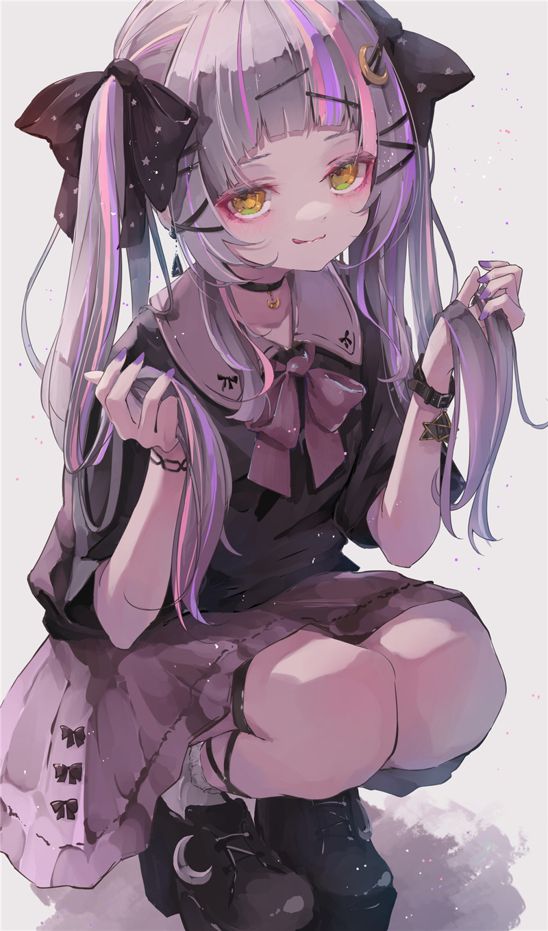 图片[4]-动漫地雷系少女穿搭风格服饰装扮插画CG壁纸高清图集-忙忙软件库