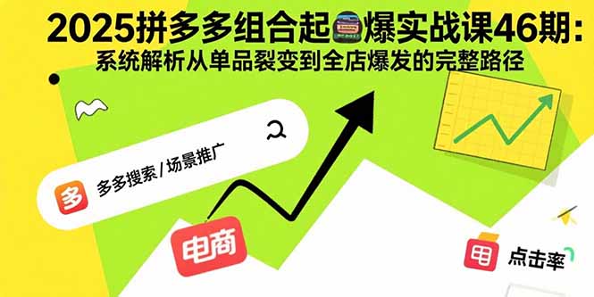 （15816期）2025拼多多组合起爆实战课46期：系统解析从单品裂变到全店爆发的完整路径-观竹阁