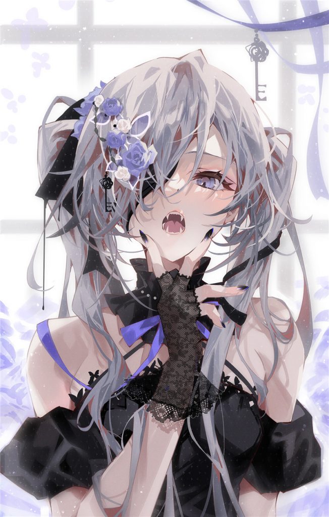 图片[10]-日系插画银发少女灰发女生动漫图集高清壁纸原画-忙忙软件库