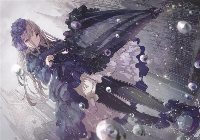 图片[2]-动漫二次元插画哥特式服装暗黑少女图集原画插画-忙忙软件库