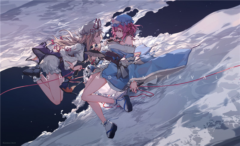 图片[4]-东方project西行寺幽幽子壁纸图包原画插画素材P站同人图合集-忙忙软件库