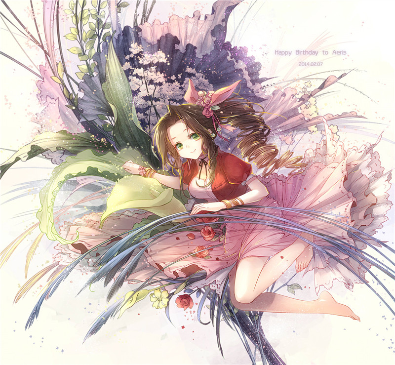 图片[6]-艾瑞丝(最终幻想7)壁纸图包原画插画素材P站同人图合集-忙忙软件库