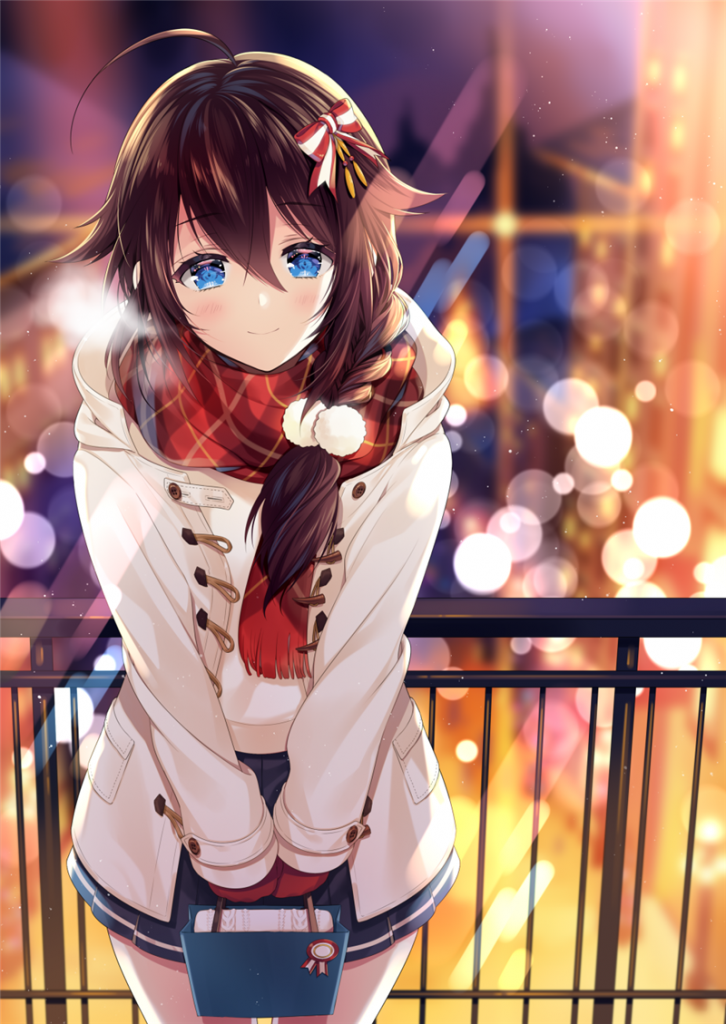 图片[1]-舰队Collection(舰娘)角色时雨同人高清壁纸图包合集-忙忙软件库