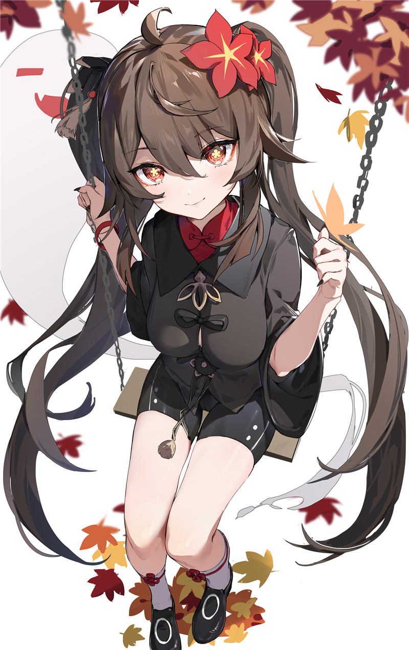 图片[1]-原神胡桃4K8K超清壁纸立绘p站pixiv原画插画海报画集-忙忙软件库