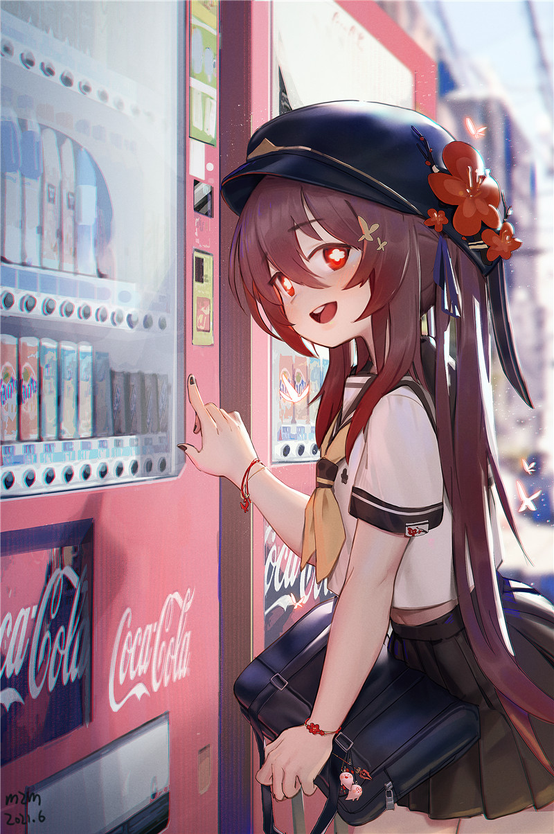 图片[8]-原神胡桃4K8K超清壁纸立绘p站pixiv原画插画海报画集-忙忙软件库