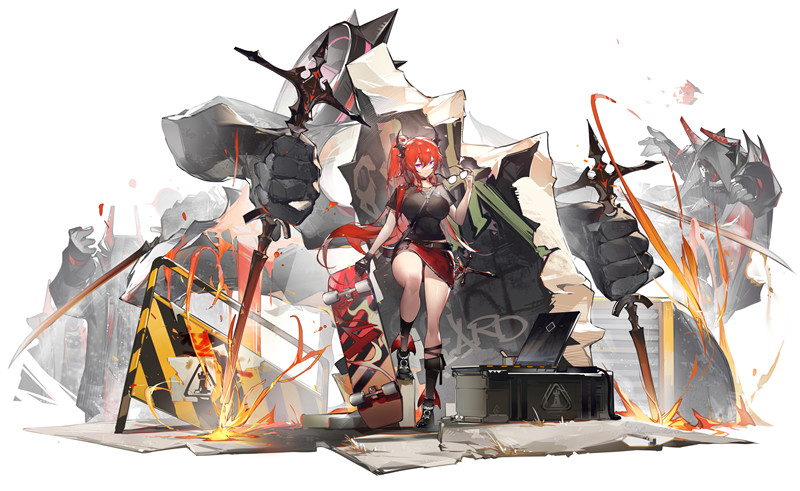 图片[3]-明日方舟史尔特尔同人图集超清高清壁纸P站插画原画-忙忙软件库